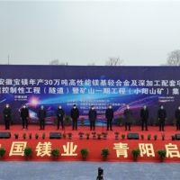 總投資148億、年產4000萬噸 安徽寶鎂項目迎來“里程碑”節(jié)點!